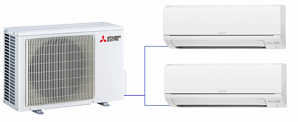 Мультисистема Классик с инвертором MXZ-2DM40VA / MSZ-DM25VAх2